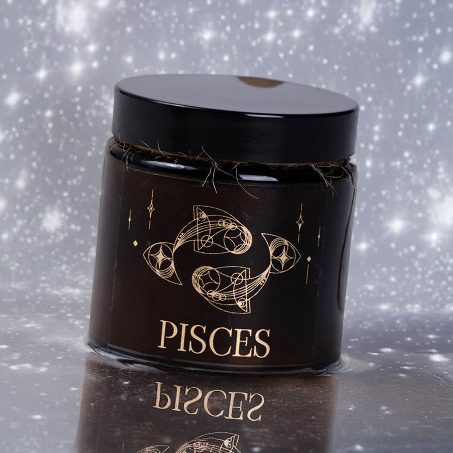 Świeca w Słoiku Znak Zodiaku Ryby - obrazek 3