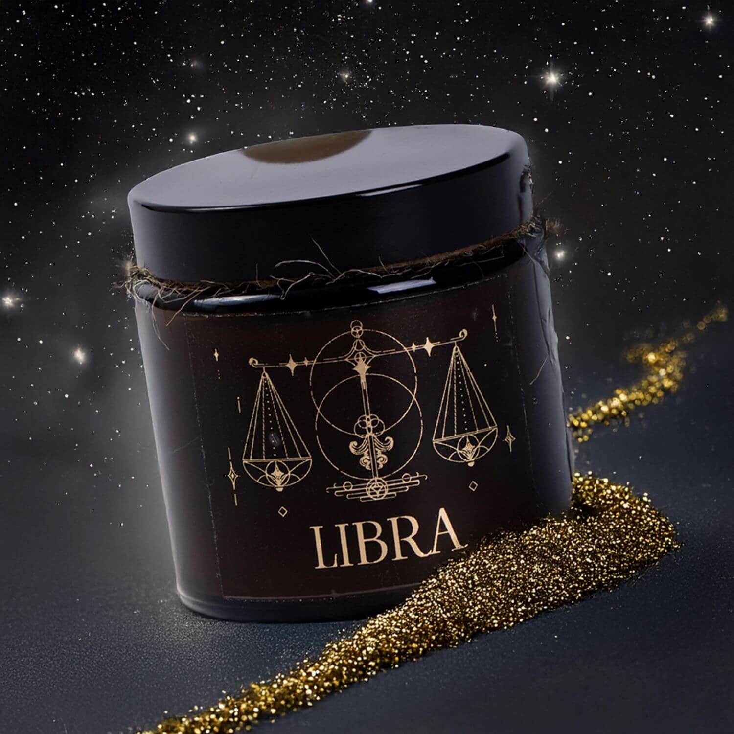 Świeca w Słoiku Znak Zodiaku Waga - obrazek 3