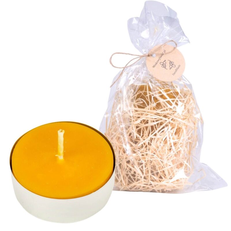 Podgrzewacz Tealight Klasyczny Świeczka z Wosku Pszczelego (5)