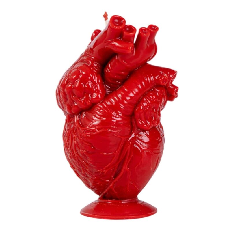 Barwiona Świeca Czerwone Serce