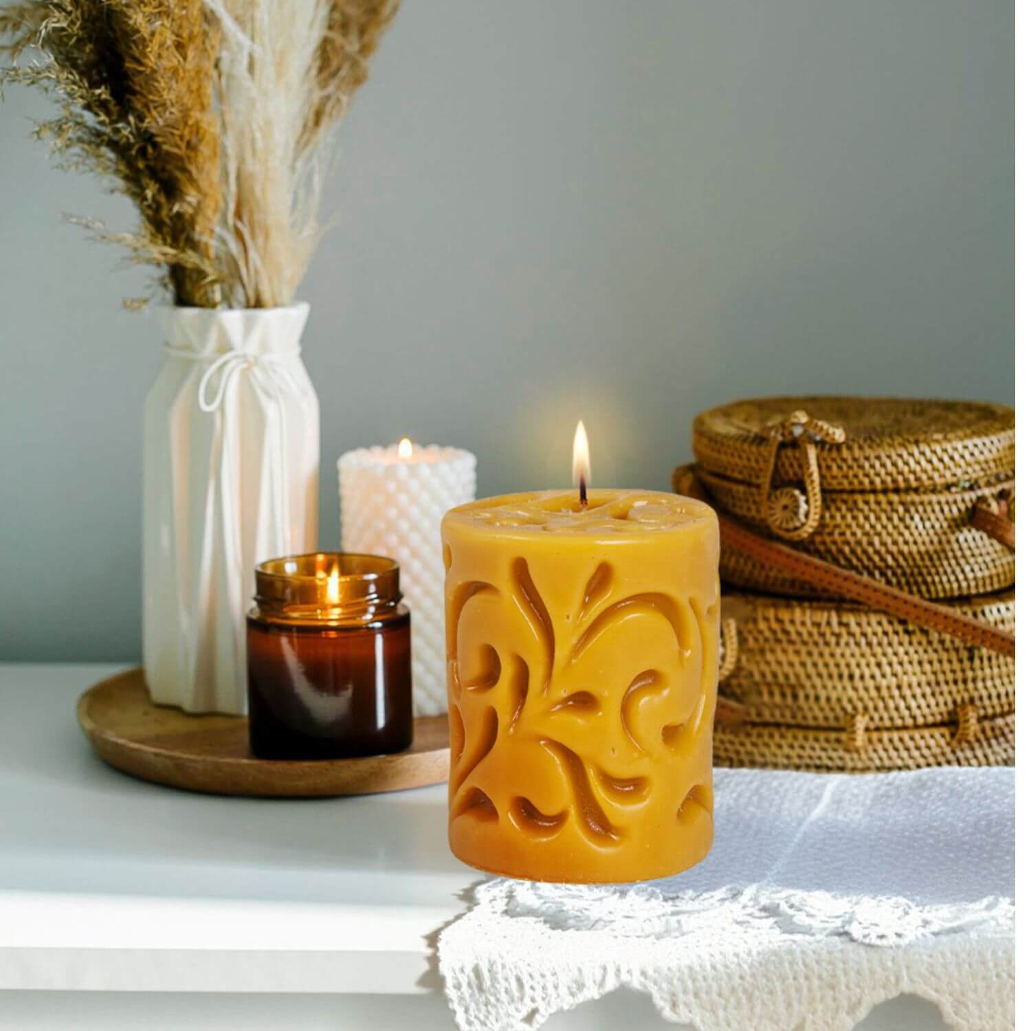 Świeca Ozdobny Walec - obrazek 4