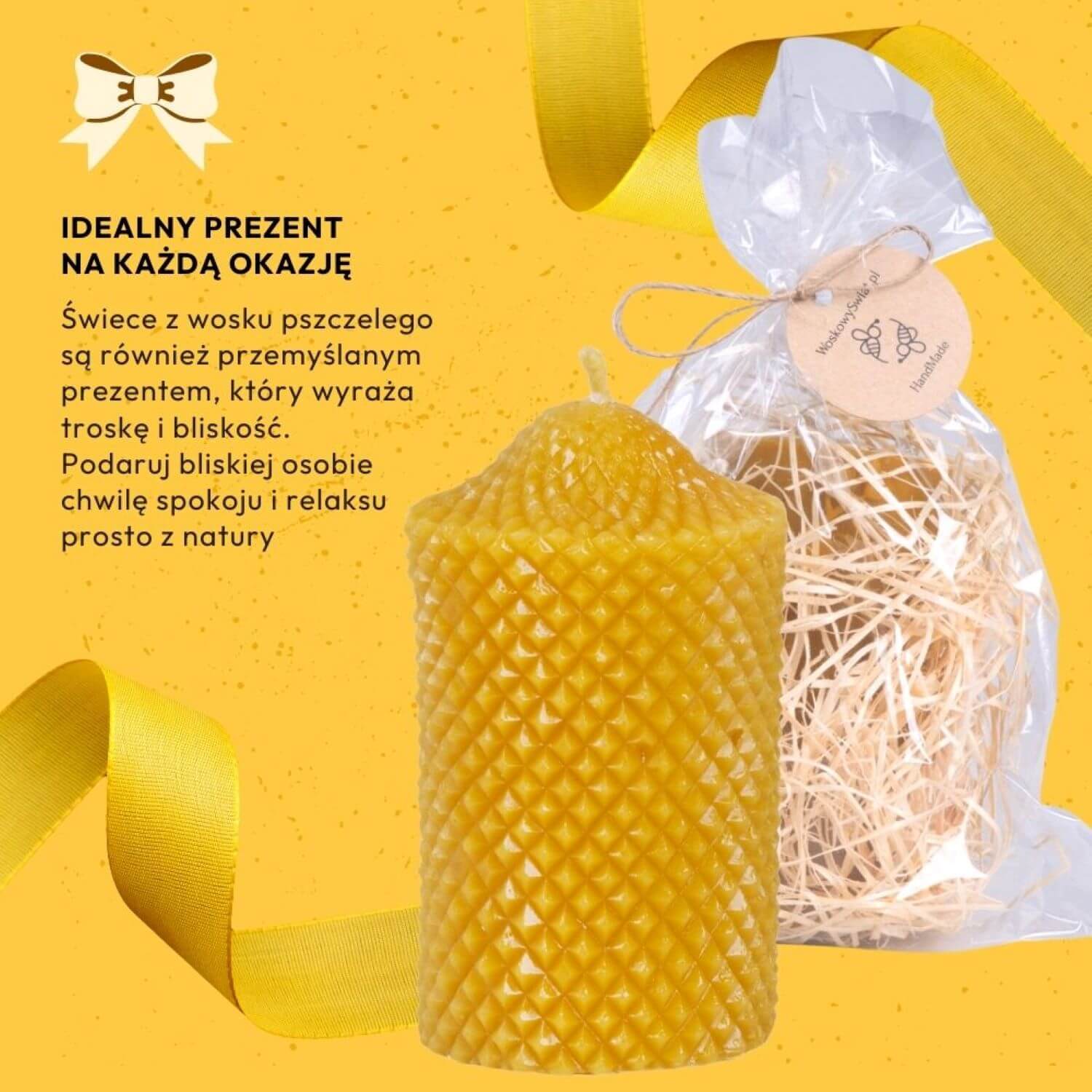 Świeca Pikowany Walec - obrazek 7