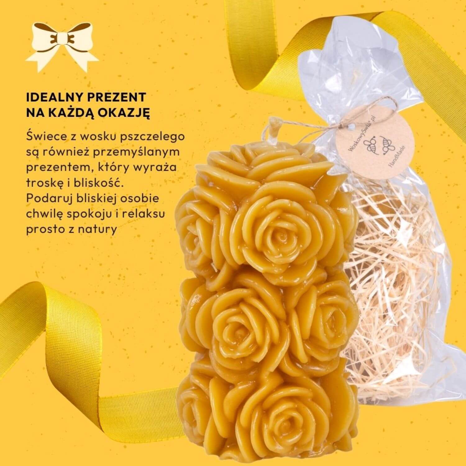 Świeca Różany Walec - obrazek 9