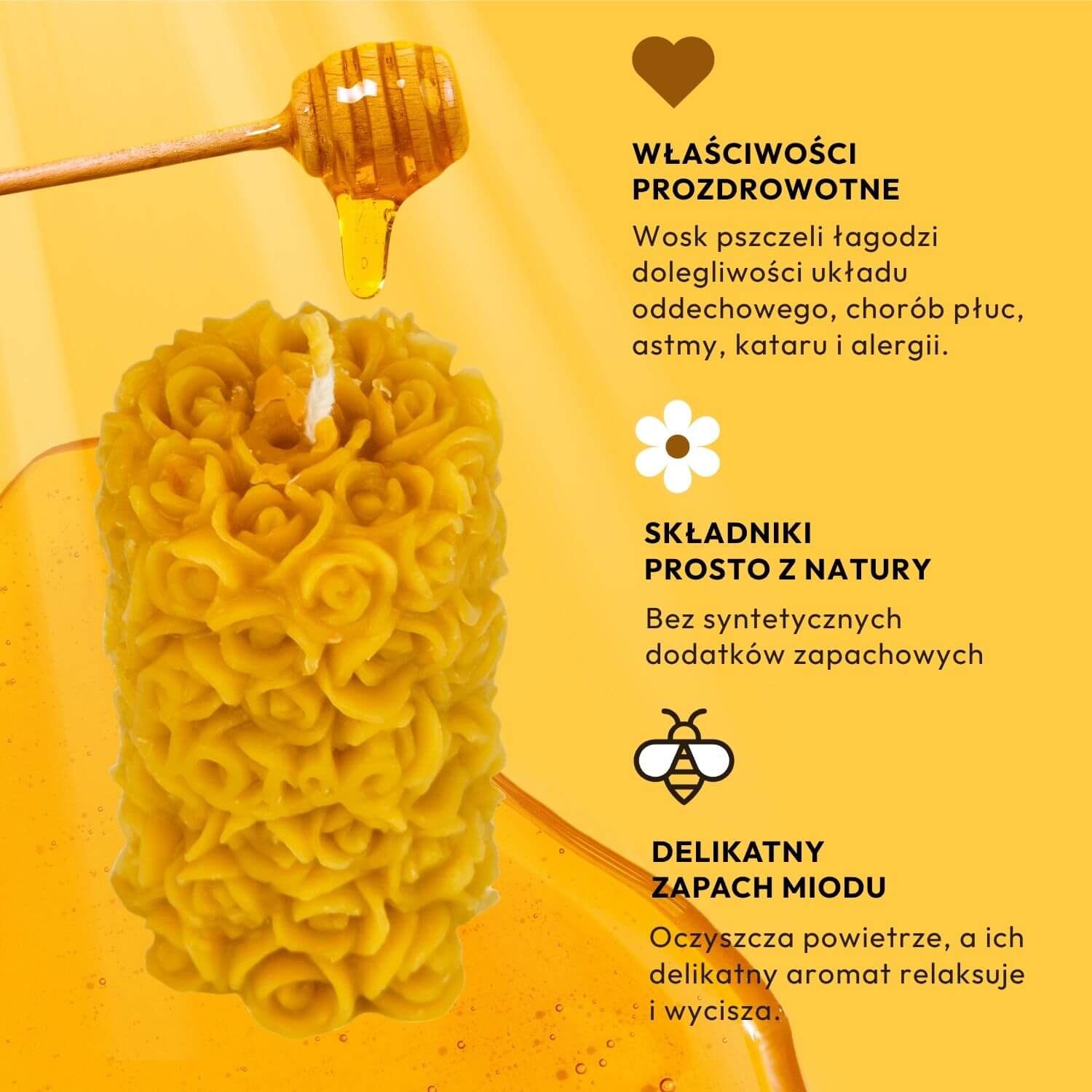 Świeca Różany Walec Mały - obrazek 6