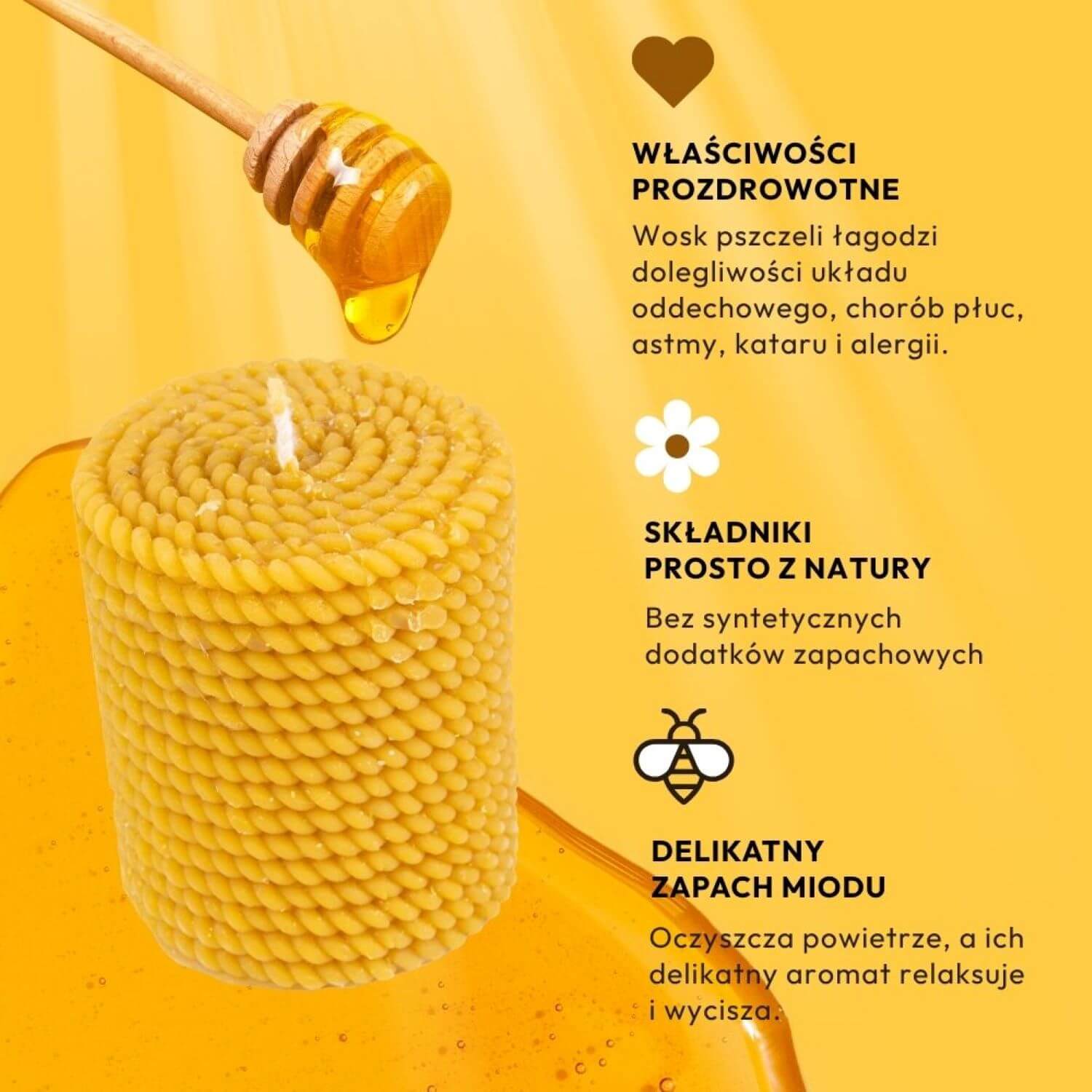 Świeca Sznurkowy Walec - obrazek 7