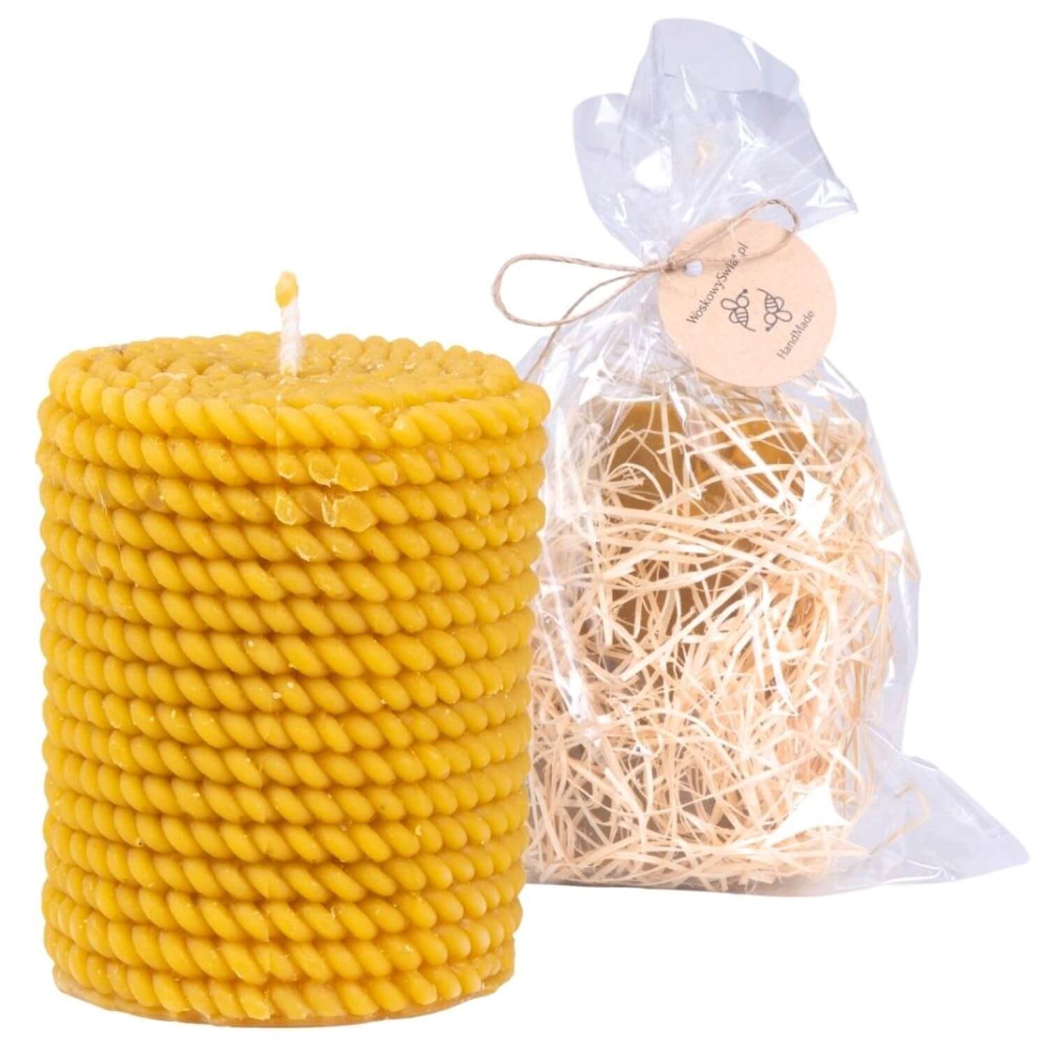 Świeca Sznurkowy Walec - obrazek 2