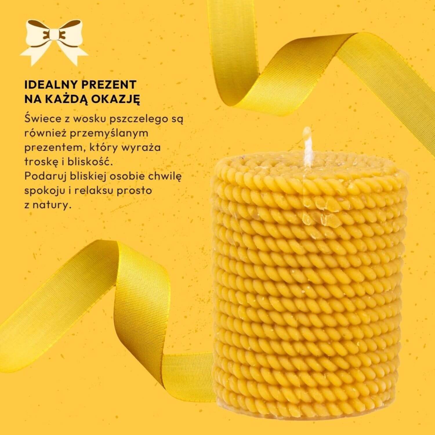 Świeca Sznurkowy Walec - obrazek 6