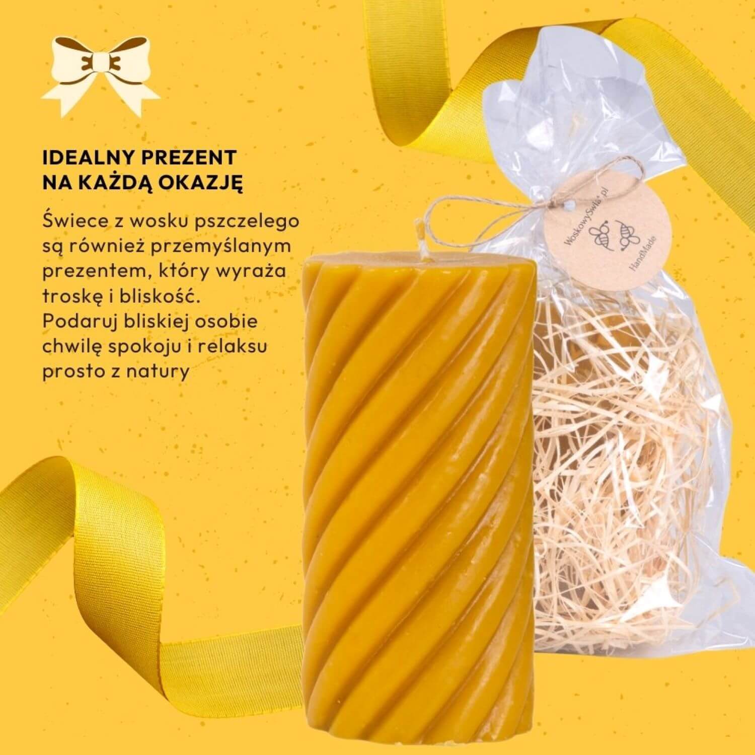 Świeca Kręcony Walec Duży - obrazek 7