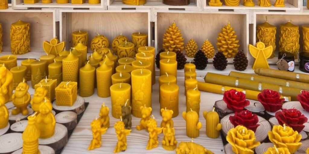 Zdrowe świece z wosku pszczelego