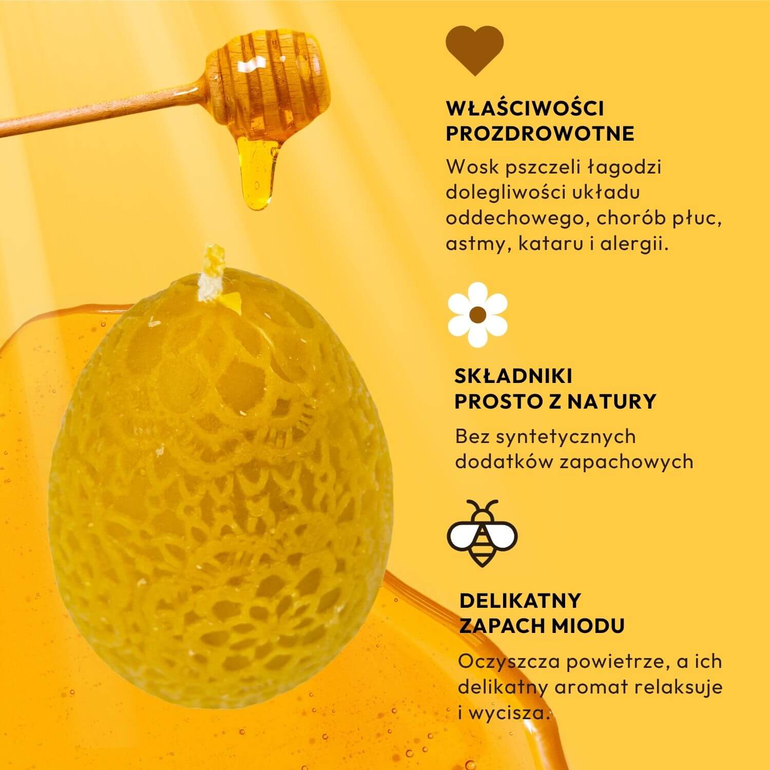 Świeca Pisanka Haftowana Średnia - obrazek 6