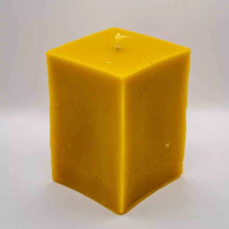 Świeca Prostopadłościan gładki średni Świeczka z Wosku Pszczelego