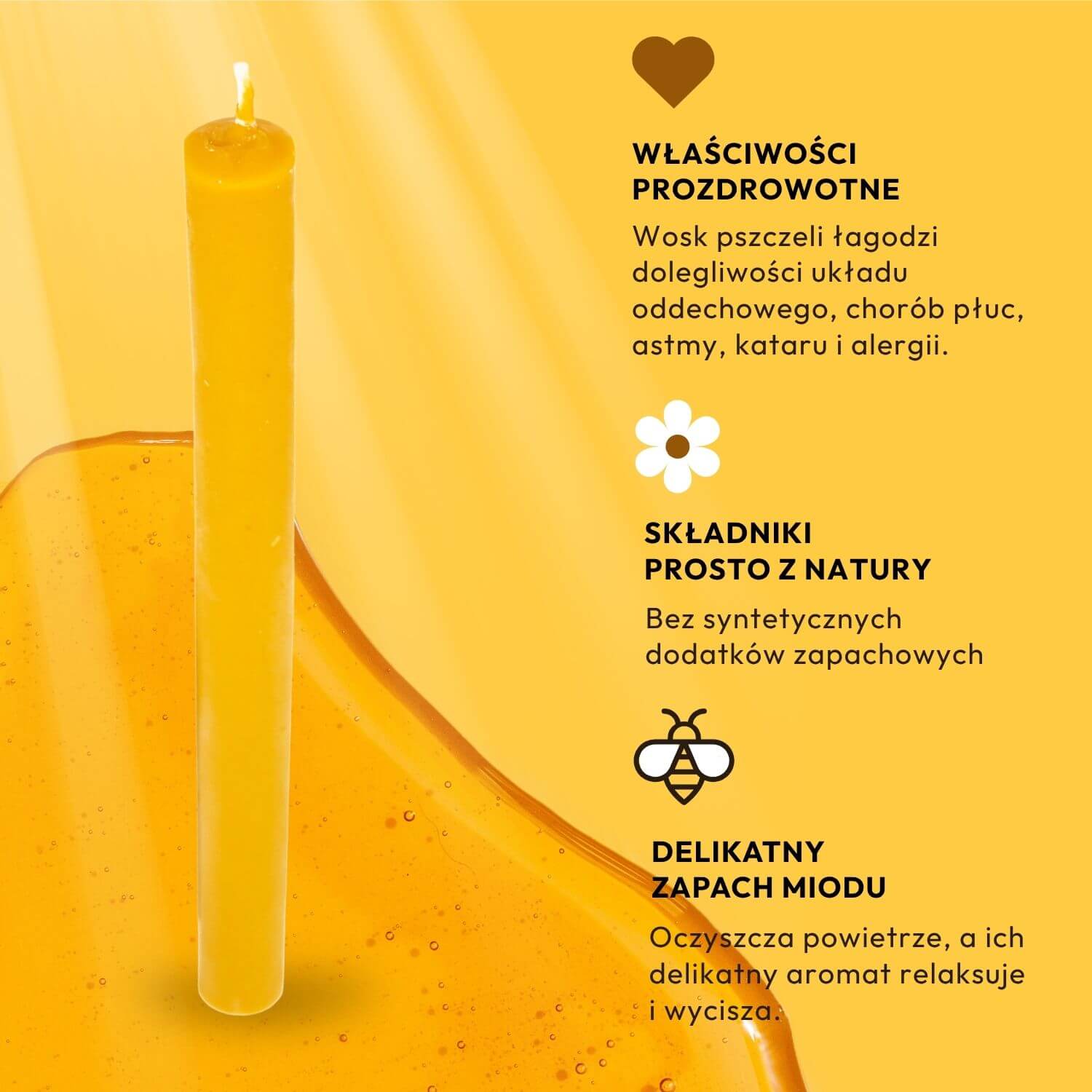 Świeca Stołowa/Świecznikowa Prosta - obrazek 6