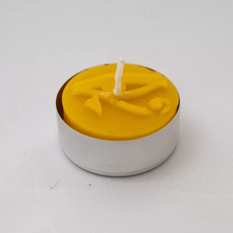 Podgrzewacz Tealight symbol egipski Świeczka z Wosku Pszczelego
