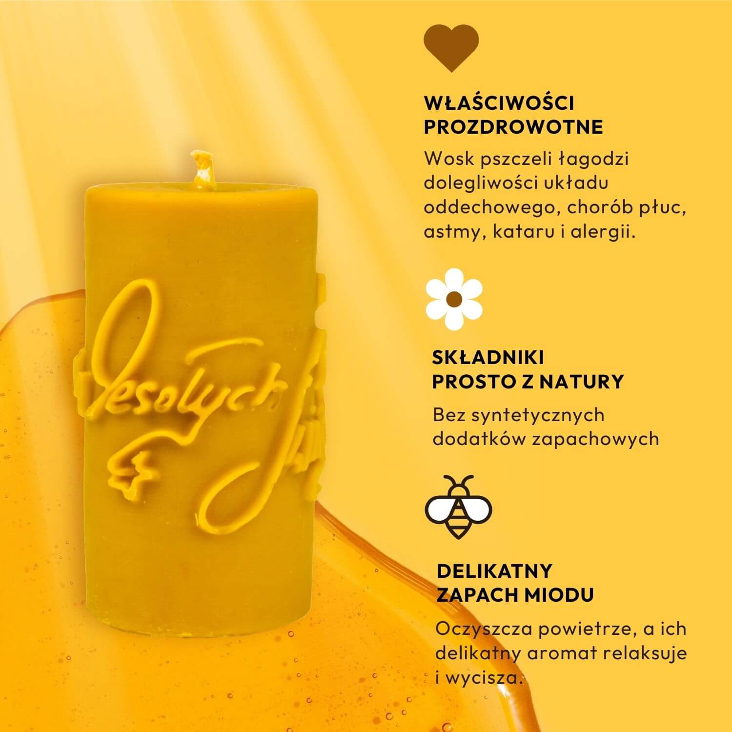 Świeca Walec Wesołych Świąt z Choinką - obrazek 7