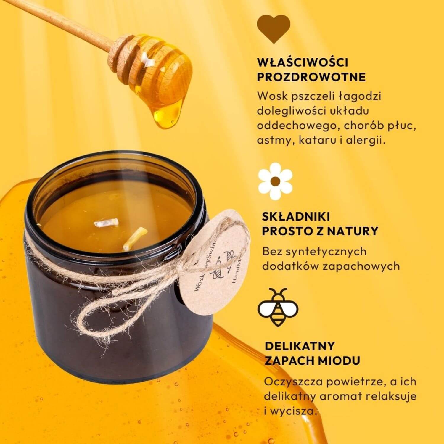 Świeca w Brązowym Słoiku 250 ml 2 Knoty - obrazek 10