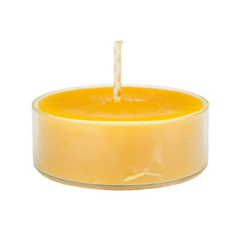 Duży Podgrzewacz Tealight w Pojemniku Plastikowym Świeczka z wosku pszczelego (7)