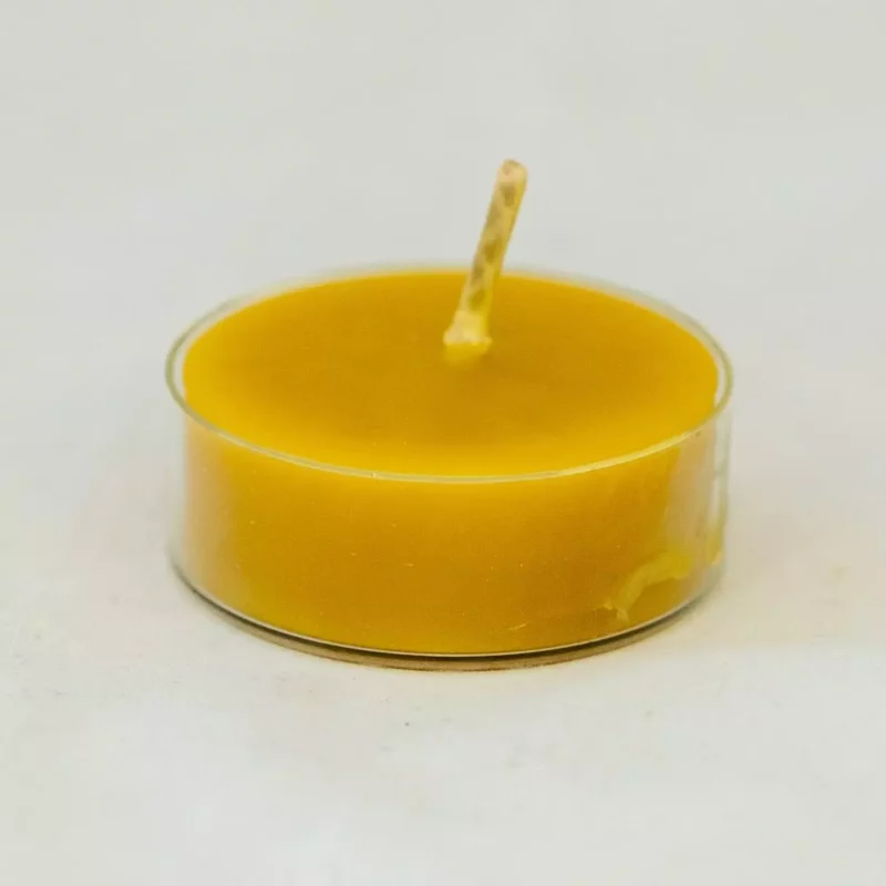 Duży Podgrzewacz Tealight w Pojemniku Plastikowym Świeczka z wosku pszczelego