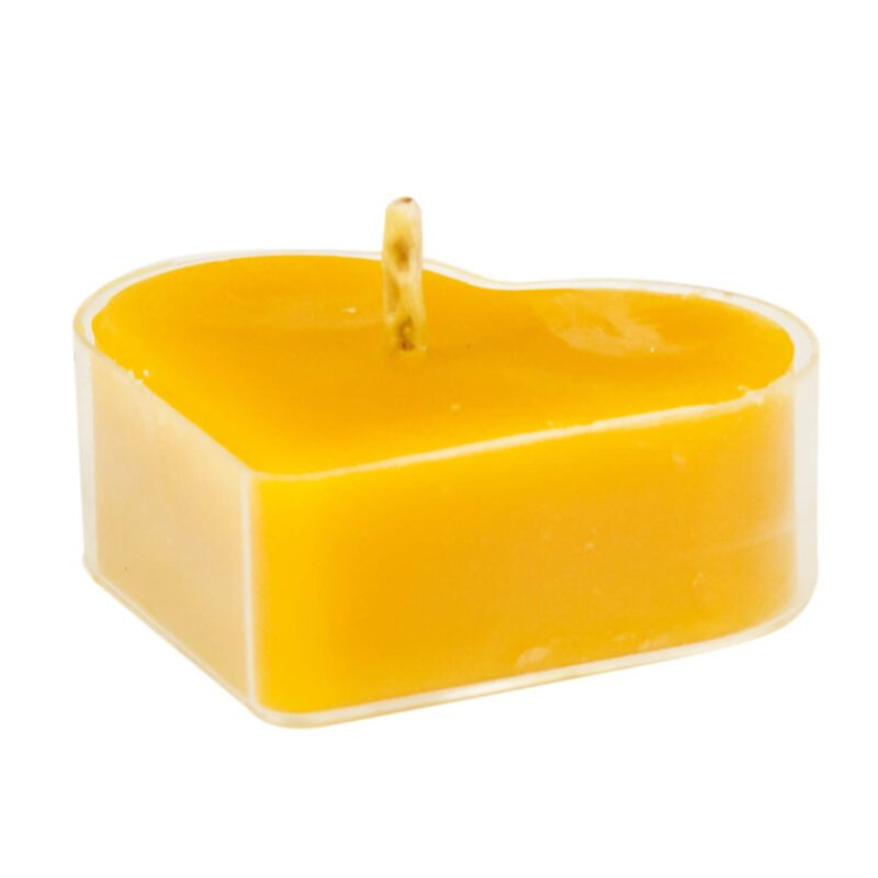 Podgrzewacz Tealight Serce Świeczka z wosku pszczelego (8)