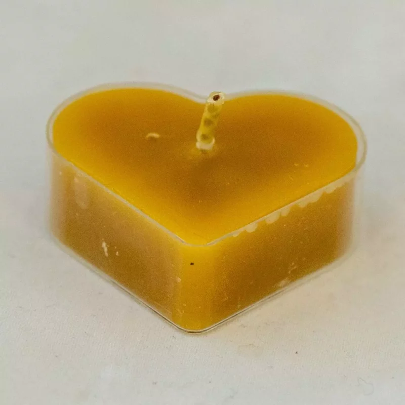 Podgrzewacz Tealight Serce Świeczka z wosku pszczelego
