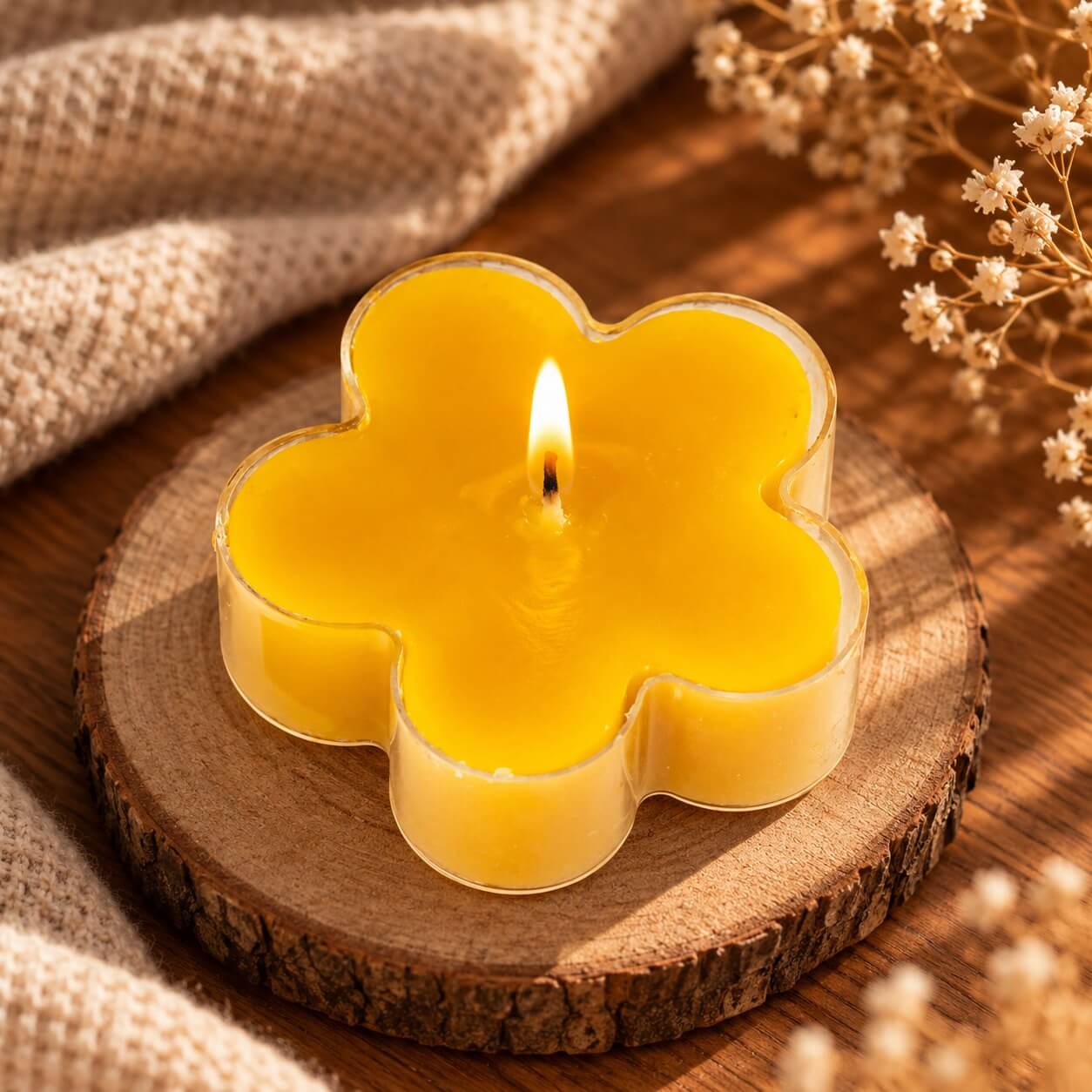 Podgrzewacz Tealight Stokrotka w Plastikowym Pojemniku - obrazek 6