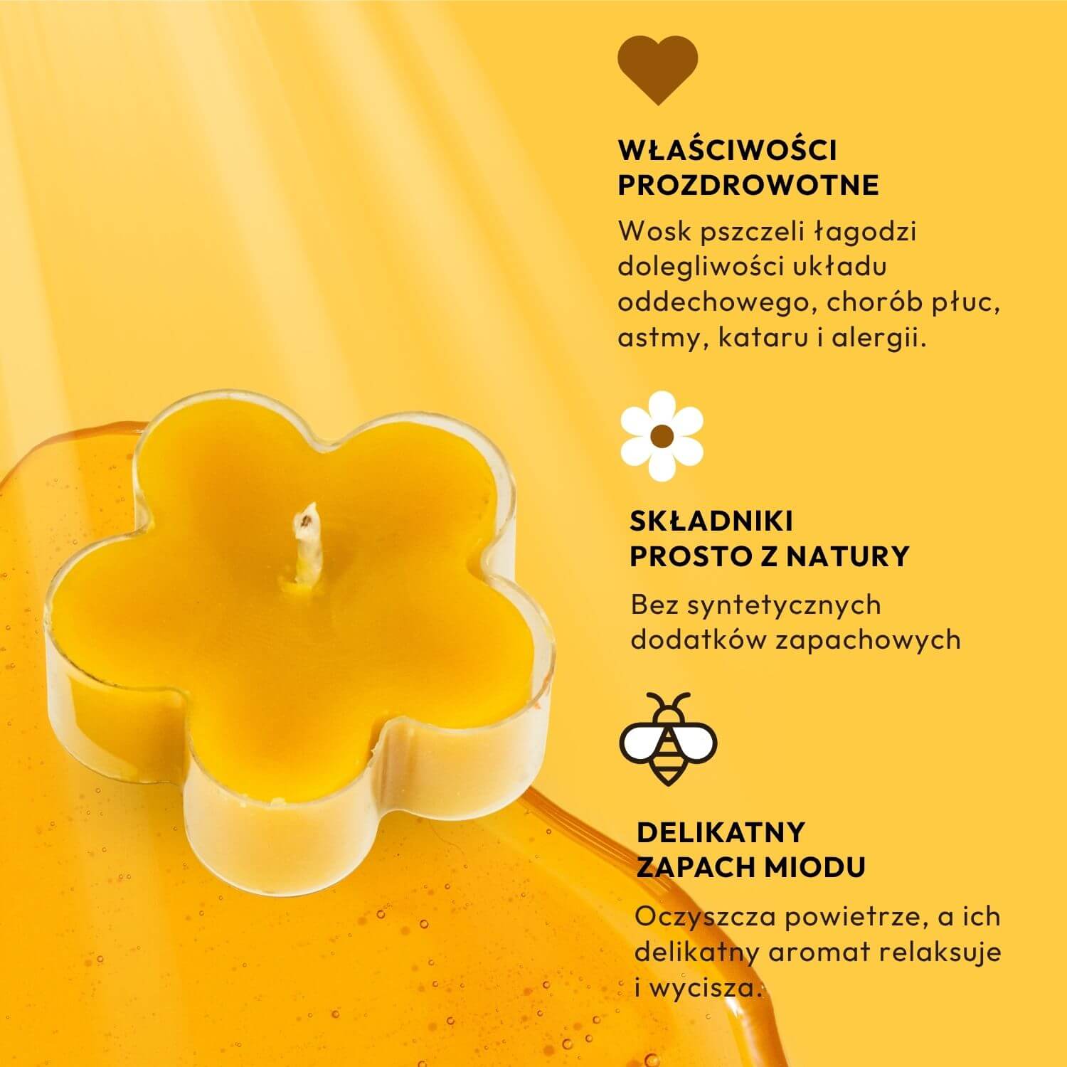 Podgrzewacz Tealight Stokrotka w Plastikowym Pojemniku - obrazek 8