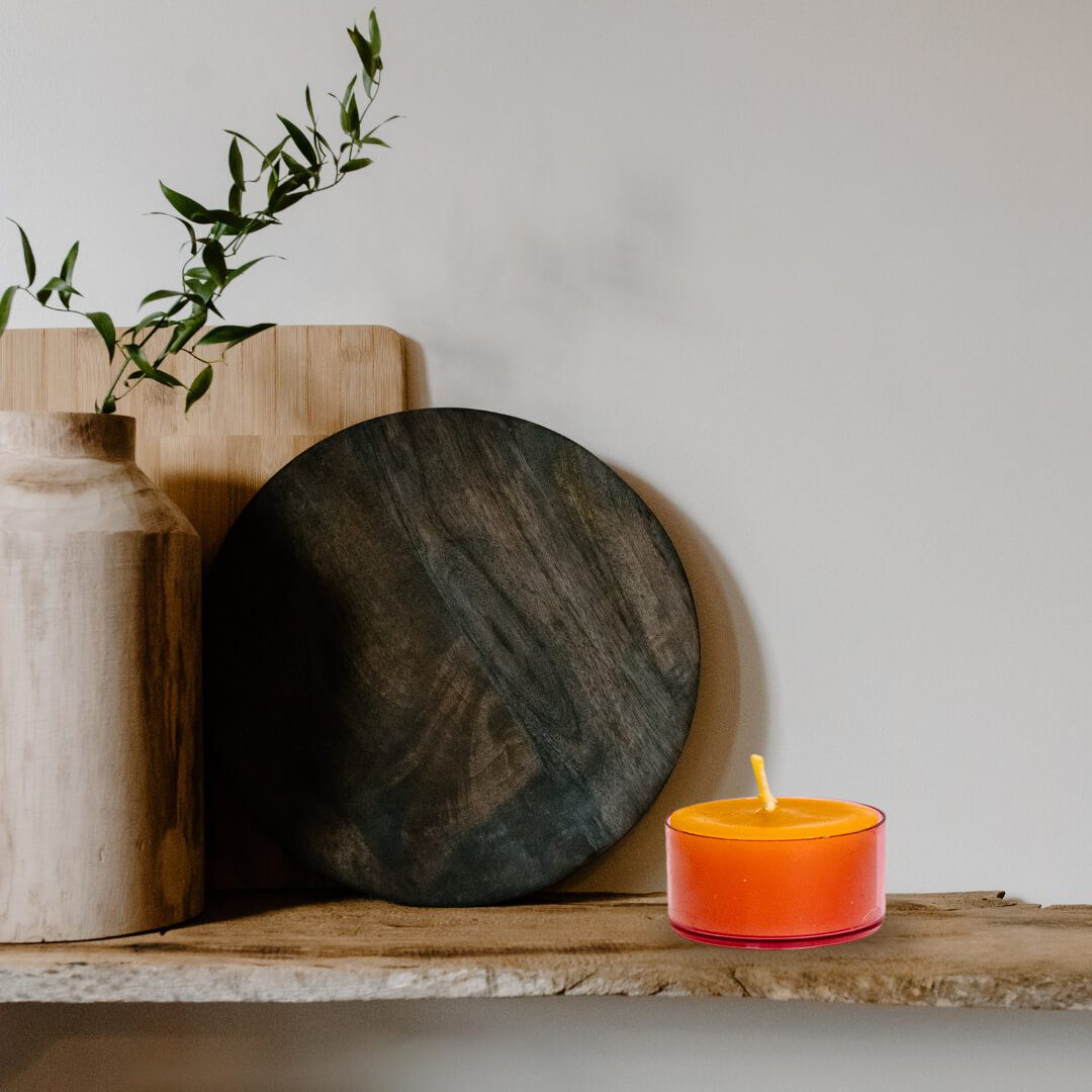 Podgrzewacz Tealight w Różowym Plastikowym Pojemniku - obrazek 3