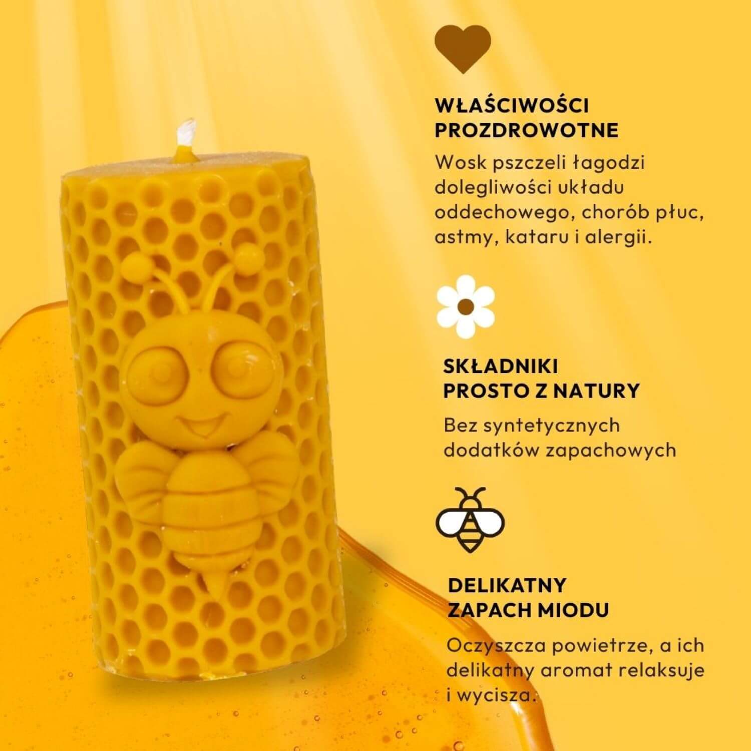 Świeca Bajeczna Pszczoła - obrazek 7