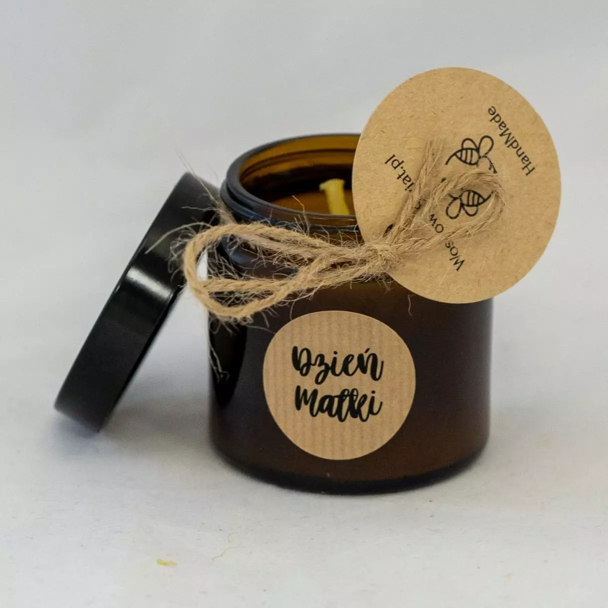 Świeca Na Dzień Matki Świeczka z wosku pszczelego