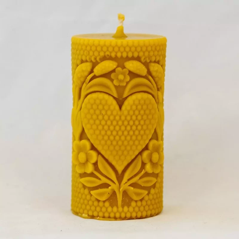 Świeca Serce Natury Świeczka z wosku pszczelego