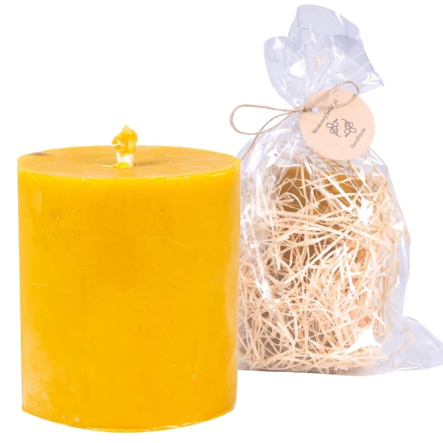 Świeca Walec Gładki Szeroki - obrazek 2