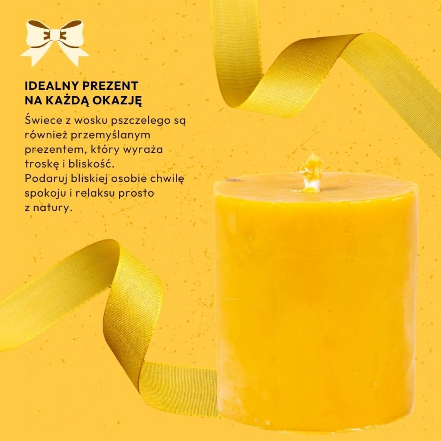 Świeca Walec Gładki Szeroki - obrazek 5