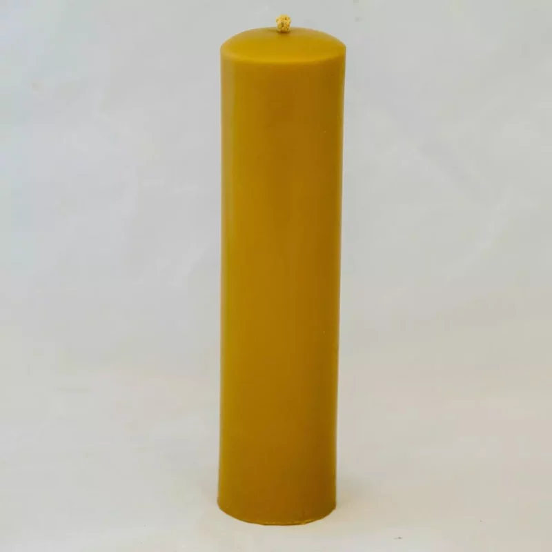 Świeca Walec Gładki Wysoki 2 Świeczka z Wosku Pszczelego