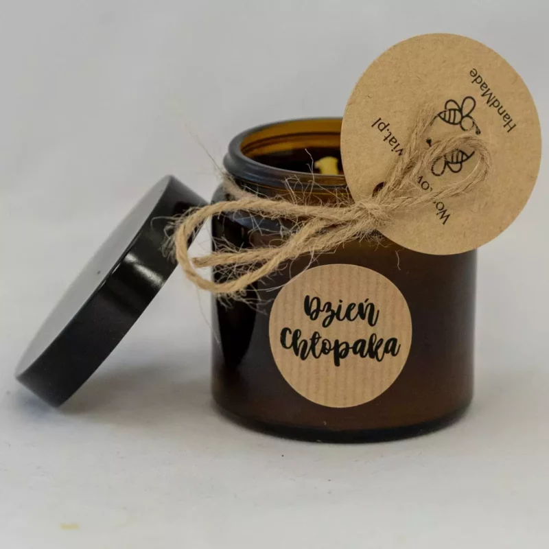 Świeca na Dzień Chłopaka Świeczka z wosku pszczelego